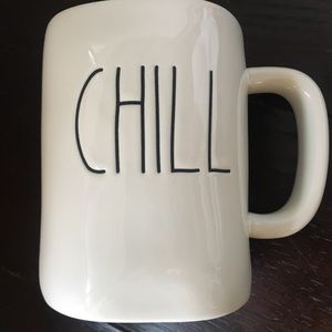 NWT Rae Dunn CHILL Mug with aqua interior